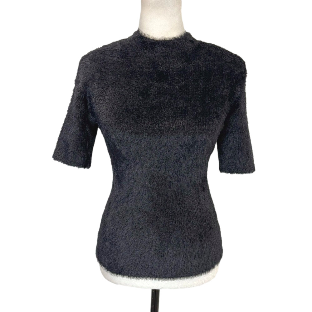 Great Plains black faux-fur top
